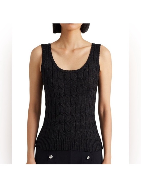 Lauren Ralph Lauren Tops - Lauren Ralph Lauren Black Cable Knit Tank